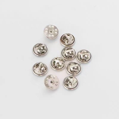 comprare 8 mm di lunghezza nickel plated ottone frizione pin di retro con frizione farfalla per nessun strumento richieste pin di smalto online manufacture