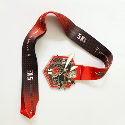 comprare Medaglie sportive in alluminio dorato da 2,25 pollici con disegno 3D in lega di zinco online manufacture