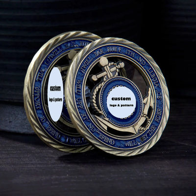 Custom Metal Challenge Coins Gold Plated Souvenir Collectible
