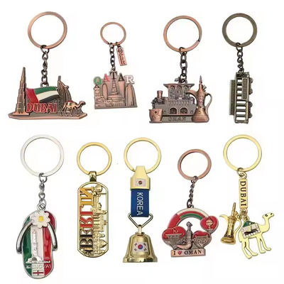 comprare Ingrosso Personalizzazione Metal 3d Alloy Souvenir Francia Italia Regno Unito Dubai Egitto Torre pendente di Pisa Turismo Portachiavi online manufacture
