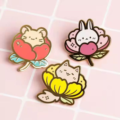 Custom Anime Pin Custom Enamel Charms Dyed Custom Pins Metal logo Badges Hard Enamel Pin Badge