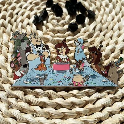 Customized Folk Art Style Lapel Pins for Member Identification in Organizations