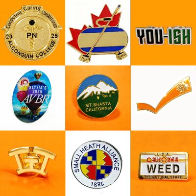 comprare Logo personalizzato di alta qualità Pin di lapel in lega di zinco con attacco magnetico per regali da lavoro online manufacture