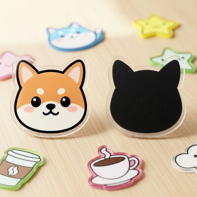 comprare Adesivo per frigorifero in acrilico ad alta trasparenza personalizzato con design magnetico forte e dimensioni e forma personalizzabili online manufacture