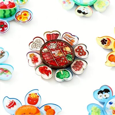 comprare Promotional Acrylic Fridge Magnet Custom Tourism Souvenirs Magnet Anime Acrylic Spinning Magnet Wholesale online manufacture