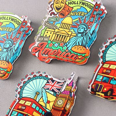 comprare Magneti acrilici personalizzati promozionali Magneti frigoriferi di design anime stampati per souvenir e regalo all'ingrosso online manufacture