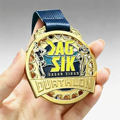 comprare Marathon Medal Custom 3D Zinc Alloy Running Race With Ribbon OEM Wholesale online manufacture