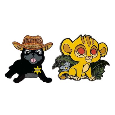 Fabbricazione personalizzata Cute Animal Pin Metal Badge Custom Cat Hard Enamel Pin
