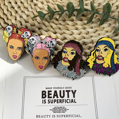 Pin del badge grazioso Design in metallo Design Metal Crafts Pin smaltato personalizzato per spillo hard smalto.