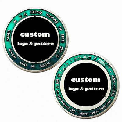 Sfida per il design personalizzato Moneta stampata in lega di zinco in ottone 2D 3D Token Coin Metal Monete d'oro personalizzate Collezioni