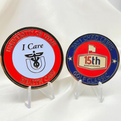 Prezzi Bassi Dimensioni personalizzate Colore Moneta Rame Rame Lega di zinco Ferro Sfida Oro Moneta per laser