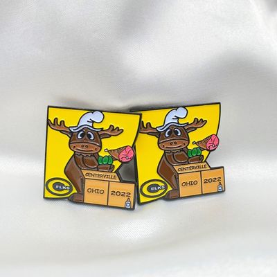Logo all'ingrosso personalizzato Cartoon Cute Metal Enamel Lapel Craft