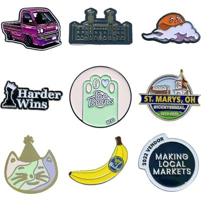 Cappello Collare Abbigliamento Badge Logo Custom Metal Pins Badge Cartoon Animal Character Lapel Pin Enamel Pin