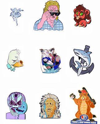Spilla personalizzata in smalto morbido con glitter per anime e cartoni animati