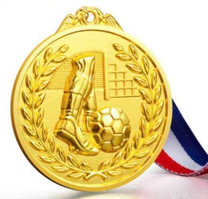 2D 3D oro argento rame calcio metallo artigianato per lo sport tema medaglie personalizzate di taglia del cliente