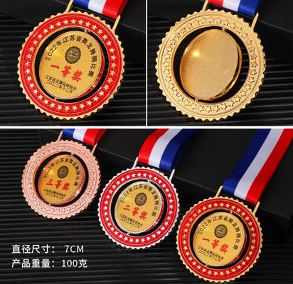 Medaglie Fabbricante Disegno all'ingrosso Zinc Lega Metal 3D Oro Premio Medaglie Sportive Medaglia Sportiva personalizzata