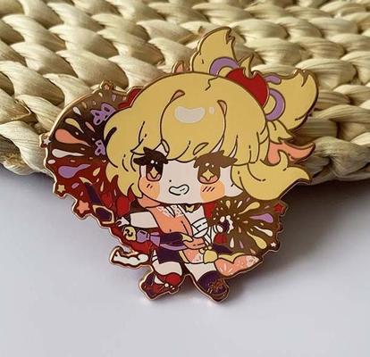 Spille personalizzate in smalto duro con placcatura oro argento rame