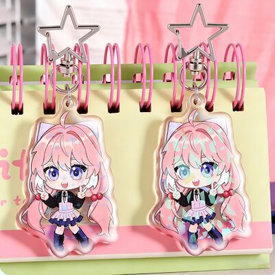 Un buon prezzo. Portachiavi acrilici personalizzati con opzioni di colore personalizzate per uso promozionale e artigianato trasparente in linea