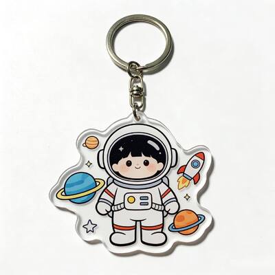 Portachiavi acrilici trasparenti personalizzati Portachiavi per animali carini e colorati