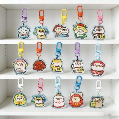 Un buon prezzo. Portachiavi Acrilico Personalizzato con Foto/Nome – Olografico Arcobaleno con Finitura in Resina Epossidica a Goccia in linea