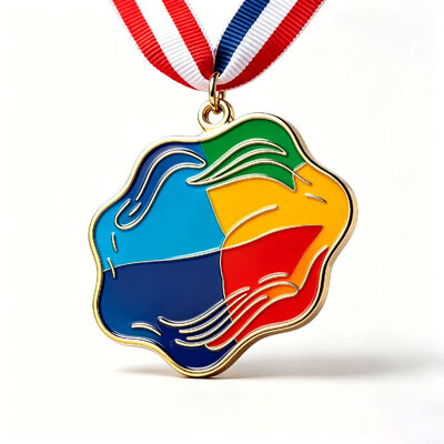 Un buon prezzo. Medaglie sportive personalizzate in lega di zinco e bronzo placcate oro o argento per la vendita all'ingrosso. in linea