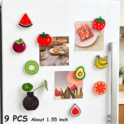 Fridge Sticker Custom Logo Summer Ice Cream Cartoon Acrylic Magnet Wholesale