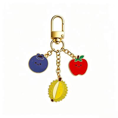 Custom Soft Enamel Keychain with UV Print and Personalized Logo for Promotional Gifts