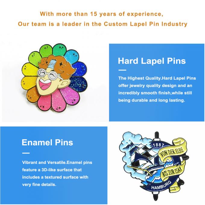 Disegni animati di metallo a sfera personalizzati Anime Lapel Pin Badge Soft Hard Enamel Pins con logo personalizzato 6