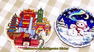 Adesivo personalizzato per frigorifero in acrilico